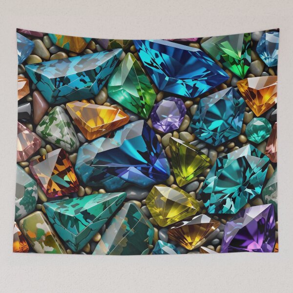 Item preview, Abstract Gemstone Camouflage Pattern designed and sold by TheArtOfPat.