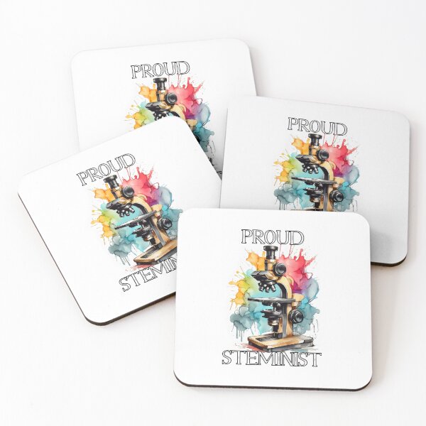 Item preview, Watercolor Microscope: Proud STEMinist designed and sold by MillennialVibe.