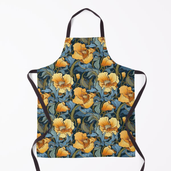 Item preview, Art Nouveau Yellow Floral designed and sold by Eden Digital Creative.