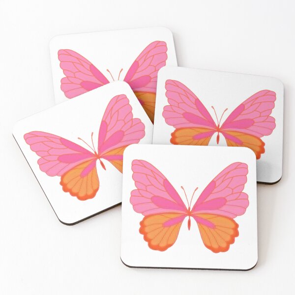 Item preview, Pink and orange butterfly designed and sold by Ana Arvelaez.