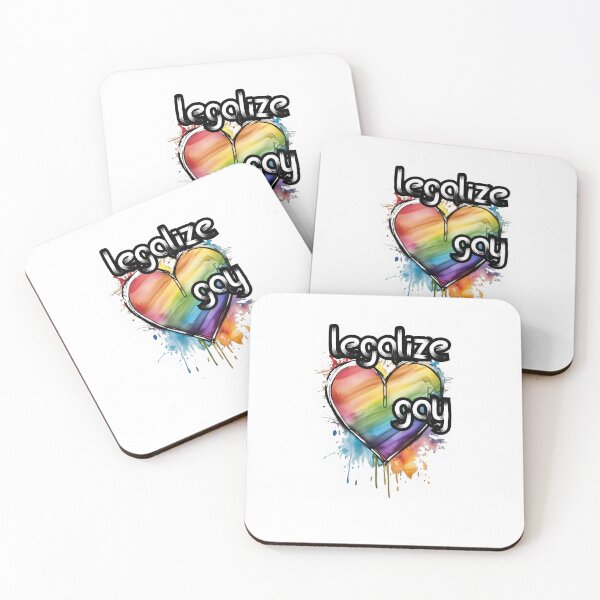 Item preview, Rainbow Heart: Legalize Gay designed and sold by MillennialVibe.
