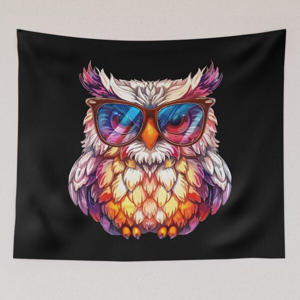 Item preview, Cool Eurasian Eagle Owl Wearing Sunglasses designed and sold by Leonardo Palumbo.