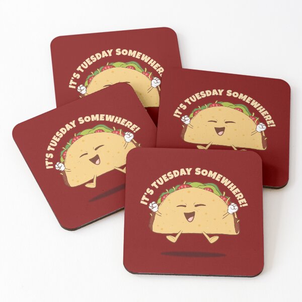 Item preview, Taco Tuesday - it's Tuesday somewhere (on dark colors) designed and sold by messy-nessie.