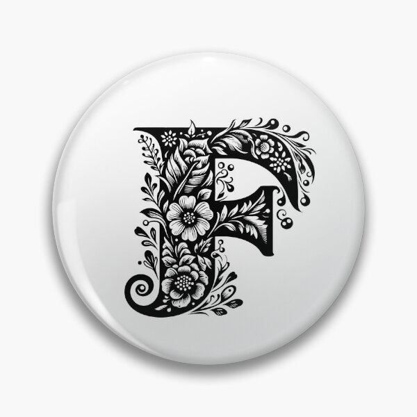 Item preview, Letter F decorative design designed and sold by stickysterscom.