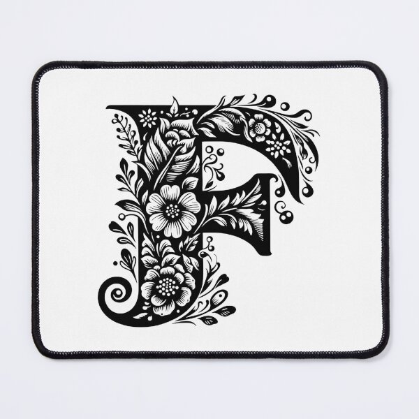 Item preview, Letter F decorative design designed and sold by stickysterscom.