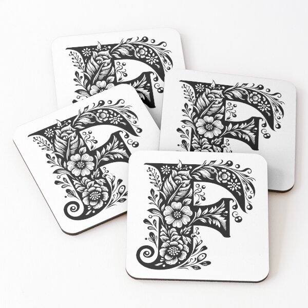 Item preview, Letter F decorative design designed and sold by stickysterscom.