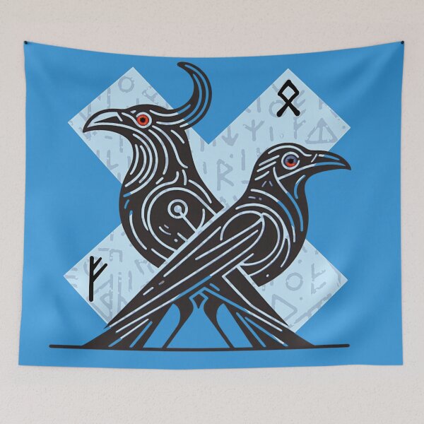 Item preview, Odin's Ravens - Huginn and Muninn - Quest For Truth designed and sold by HausKatz.