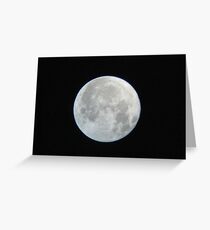to the moon Greeting Card