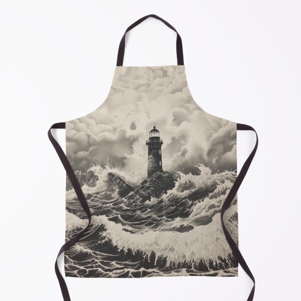 Item preview, Lighthouse in a storm  designed and sold by CompassandCrate.