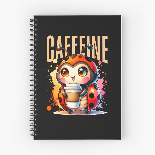 Item preview, Ladybug Drinking Caffeine designed and sold by MumMadeDesigns.