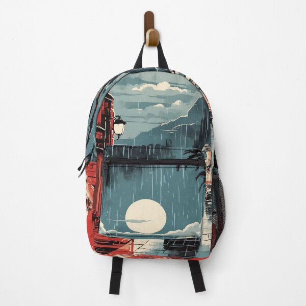 Item preview, Antalya Turkey Rainy Night Vintage Travel Poster designed and sold by TravelersGems.