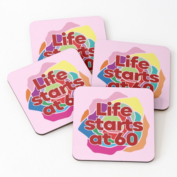 Item preview, Happy 60th Birthday - Life starts at 60  designed and sold by EunsooLee.