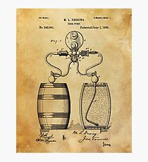 Beer patent print Photographic Print