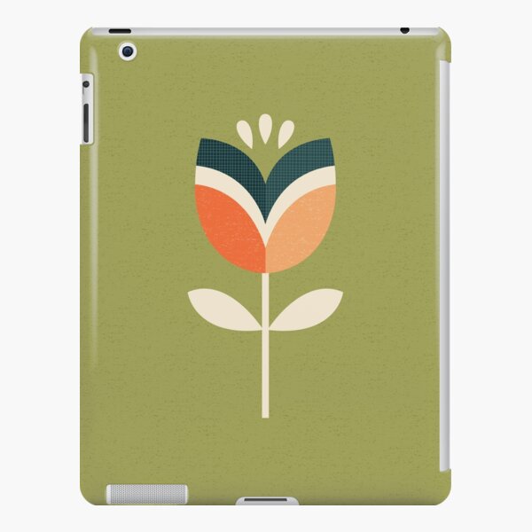 Retro Tulip - Orange and Olive Green iPad Snap Case