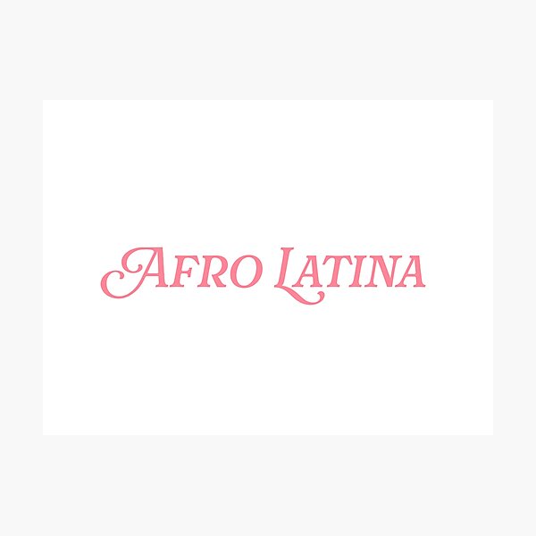 Item preview, Afro Latina Guava Pink Script Text designed and sold by flakiita.
