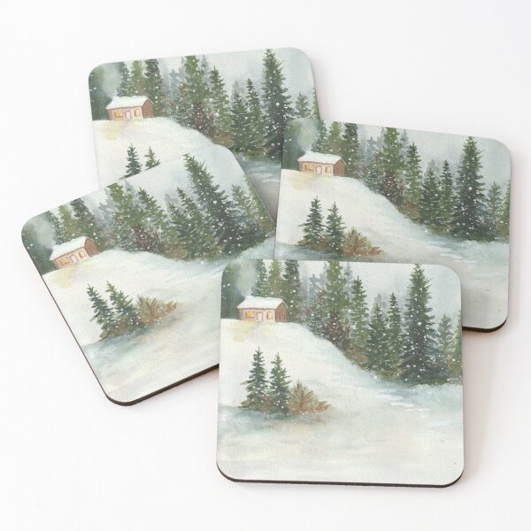 Item preview, Cabin in the snow designed and sold by Wendy Yutzy.