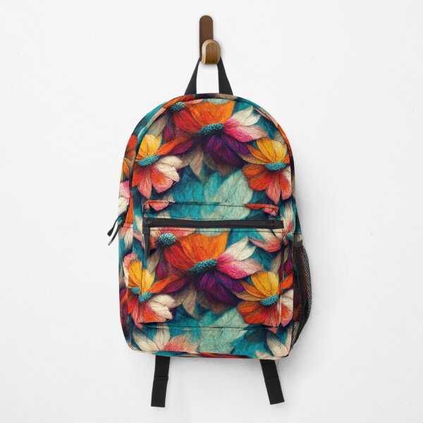 Item preview, Colorful floral flower pattern acrylic dye designed and sold by Miauau Studio.