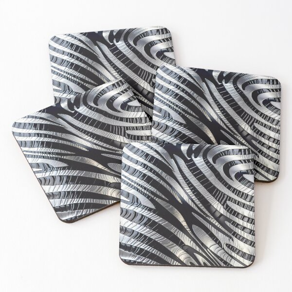 Item preview, Abstract Silver Zebra Skin Pattern designed and sold by TheArtOfPat.