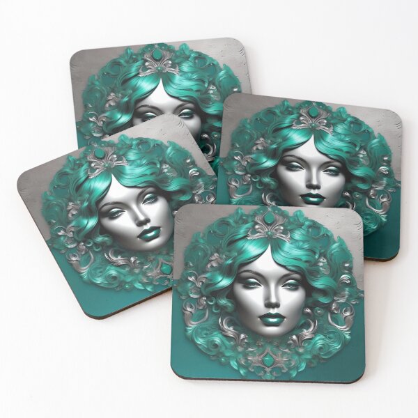 Item preview, Ocean Green & Silver Lady designed and sold by DesignsByPrnces.