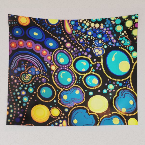 Item preview,  Colorful Cosmic Dance designed and sold by DeMuurdecoratie.