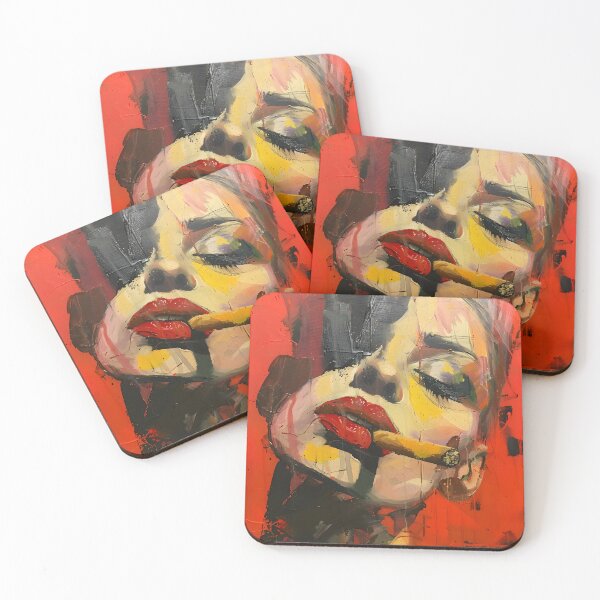 Item preview, Figurative Whispers- Capturing Expressive Immediacy in Woman's Cigar and Painted Spills designed and sold by OlfactoART Studio.