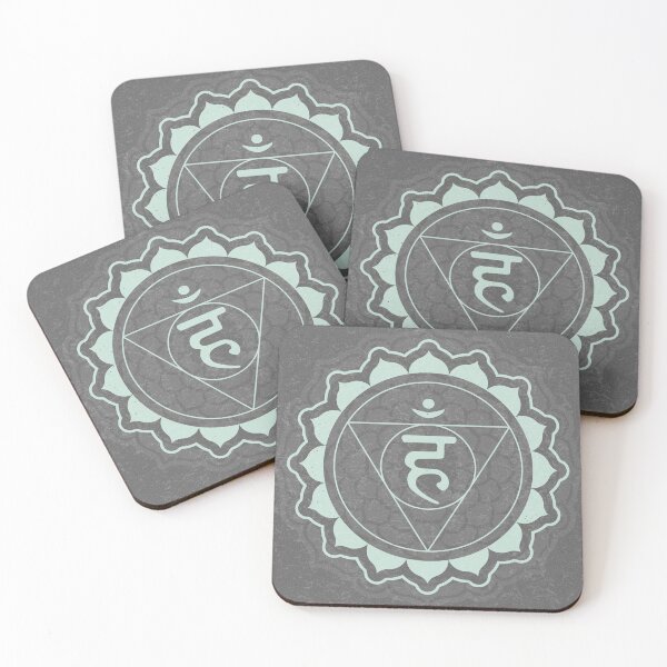 Item preview, Throat Chakra Mandala - Slate + Mint designed and sold by Irene Estelle.