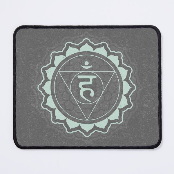 Item preview, Throat Chakra Mandala - Slate + Mint designed and sold by Irene Estelle.