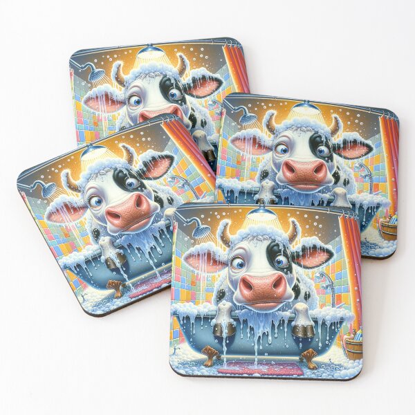 Item preview, Shower Spectacle - Cow's Colourful Bath Time Adventure designed and sold by Moo-larious Creations From Down Udder.