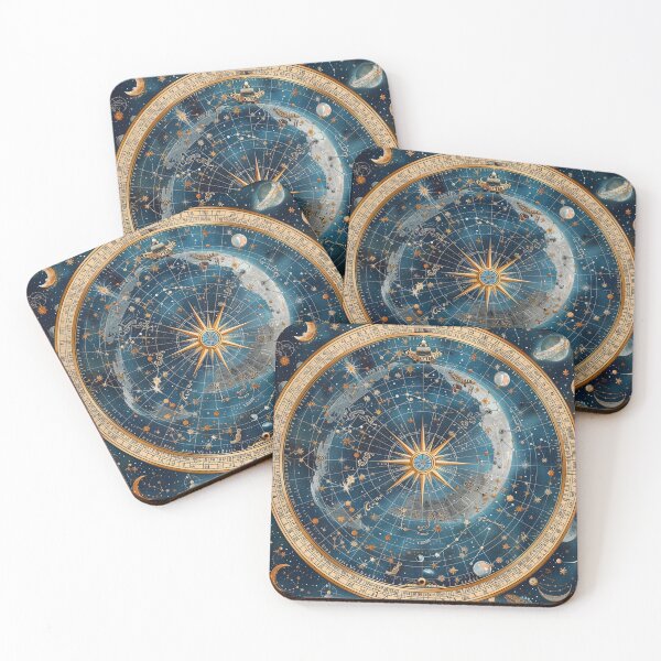 Item preview, Celestial map with zodiac constellations Digital Art Painting, Digital Print, Zodiac designed and sold by kelvinmonye.