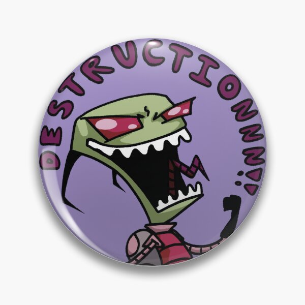 Item preview, Invader Zim Pin - Zim designed and sold by JupiterCrafts.