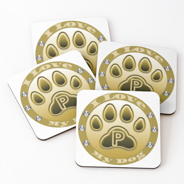 Item preview, Love Dog "P" designed and sold by RAA-Logo-Image.
