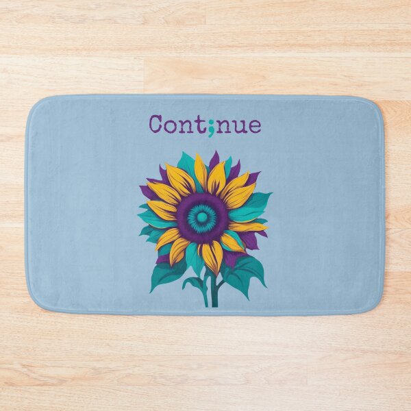 Item preview, Suicide Awareness. Semicolon Continue Sunflower Suicide Support Design designed and sold by kakarikihill.
