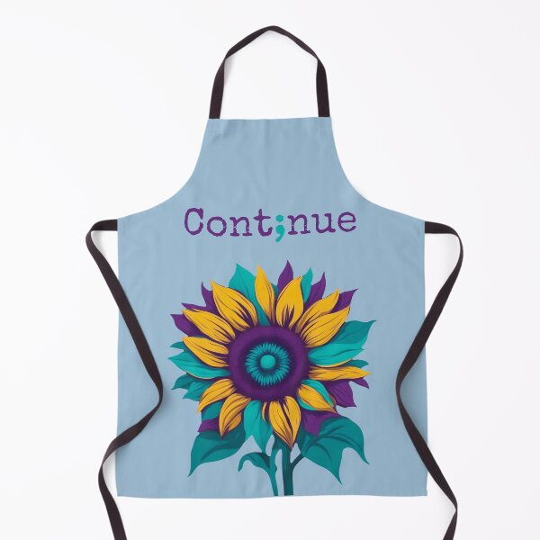 Item preview, Suicide Awareness. Semicolon Continue Sunflower Suicide Support Design designed and sold by kakarikihill.