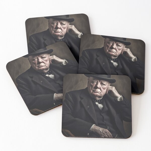 Item preview, Winston Churchill The Pensive Statesman designed and sold by DeMuurdecoratie.