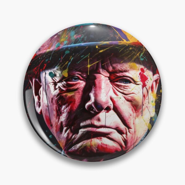 Artikelvorschau, Winston Churchill Vibrancy in Portrait entworfen und verkauft von DeMuurdecoratie.