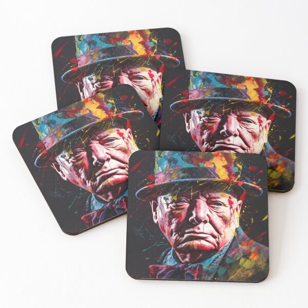 Item preview, Winston Churchill Vibrancy in Portrait designed and sold by DeMuurdecoratie.