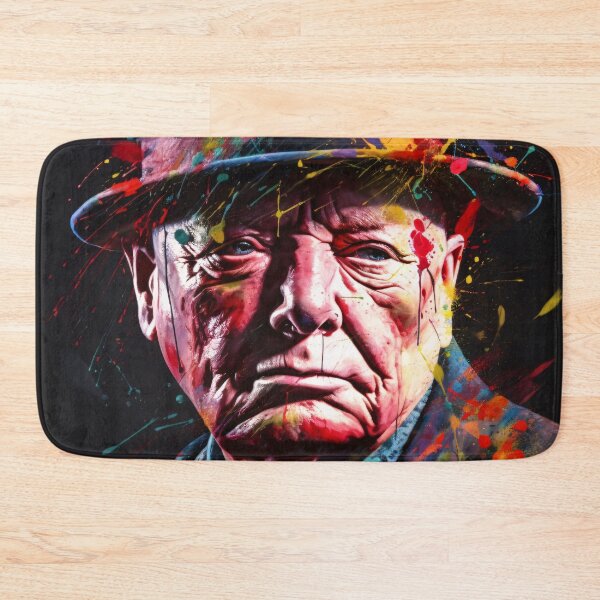 Artikelvorschau, Winston Churchill Vibrancy in Portrait entworfen und verkauft von DeMuurdecoratie.