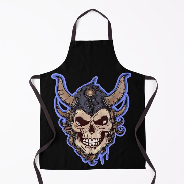 Item preview, A Viking skull wearing a horned helmet. designed and sold by DaveDanchuk.