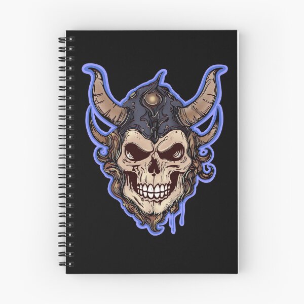 Item preview, A Viking skull wearing a horned helmet. designed and sold by DaveDanchuk.