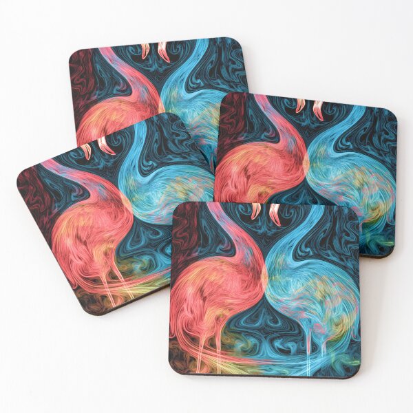 Item preview,  Entwined Flamingos designed and sold by DeMuurdecoratie.