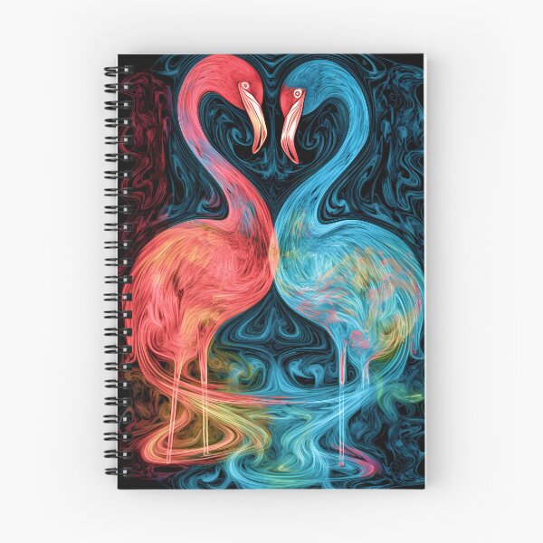 Item preview,  Entwined Flamingos designed and sold by DeMuurdecoratie.