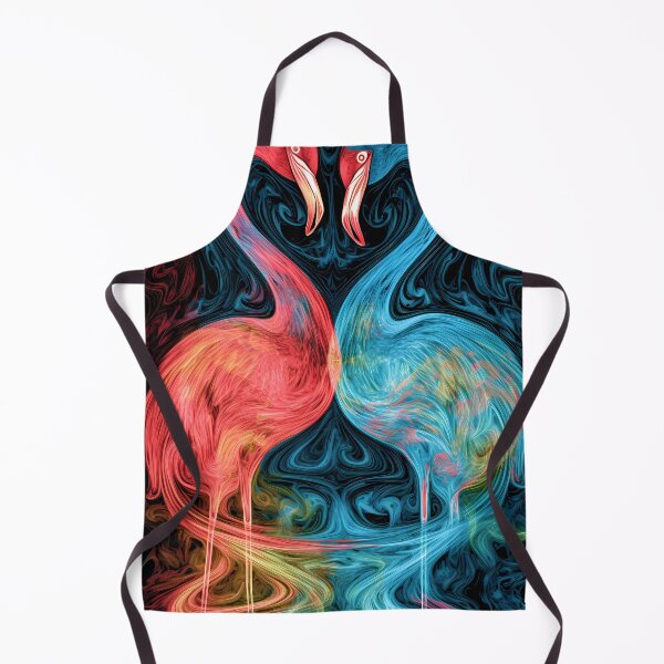 Item preview, Entwined Flamingos designed and sold by DeMuurdecoratie.