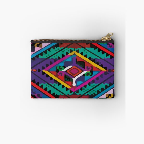 Item preview, Geometric multicolor ethnic folk art maximalist decor designed and sold by T-Mex.