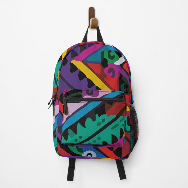 Item preview, Geometric multicolor ethnic folk art maximalist decor designed and sold by T-Mex.