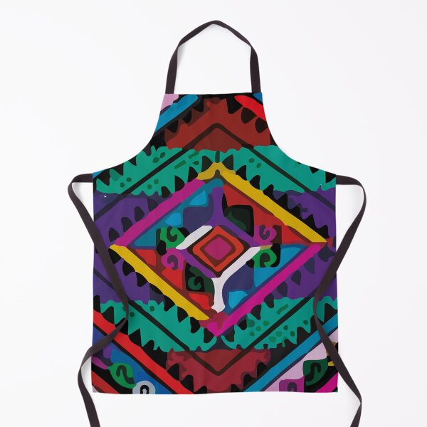 Item preview, Geometric multicolor ethnic folk art maximalist decor designed and sold by T-Mex.