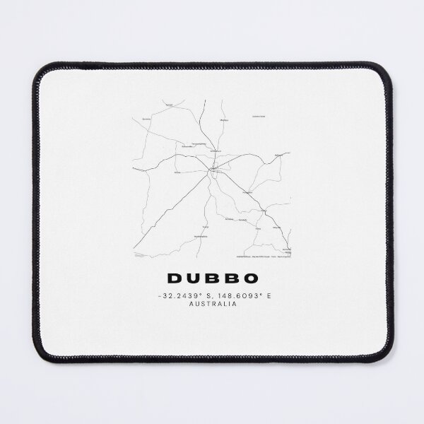 Item preview, Dubbo Coordinates | Australia Cities Artwork | Stylish Map Art Design designed and sold by RM-Journey.