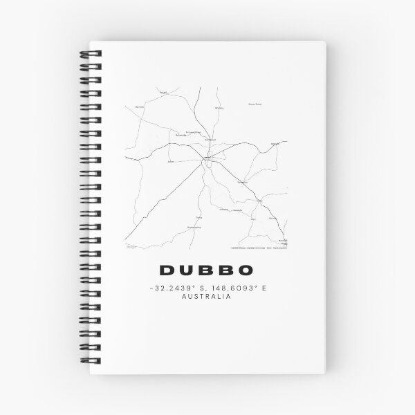Item preview, Dubbo Coordinates | Australia Cities Artwork | Stylish Map Art Design designed and sold by RM-Journey.