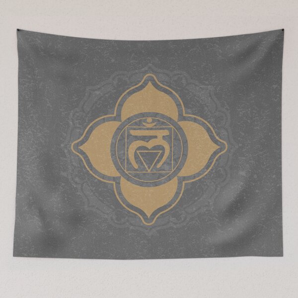 Item preview, Root Chakra Mandala - Slate + Fawn designed and sold by Irene Estelle.