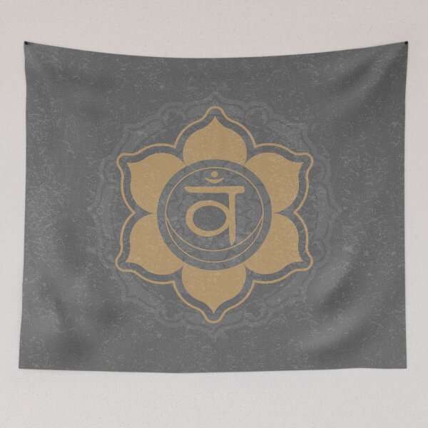 Item preview, Sacral Chakra Mandala - Slate + Fawn designed and sold by Irene Estelle.