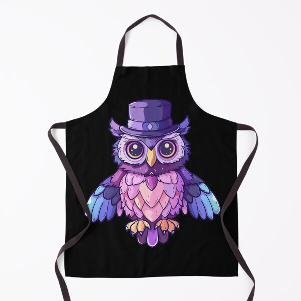 Item preview, Colorful Eurasian Eagle Owl Wearing a Top Hat designed and sold by Leonardo Palumbo.